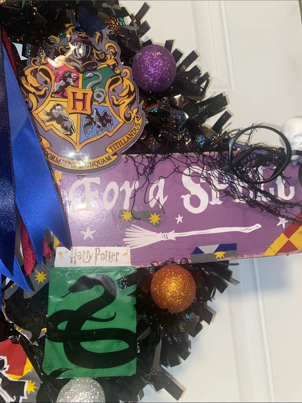 Harry Potter Handmade Holiday Christmas Halloween Wreath